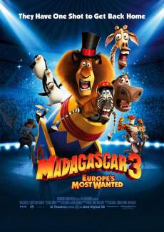 Madagascar 3 2012 Dual Audio Hindi 480p 300MB FilmyFly